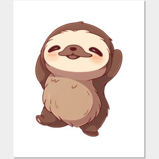 Dancing Sloth Posters and Art